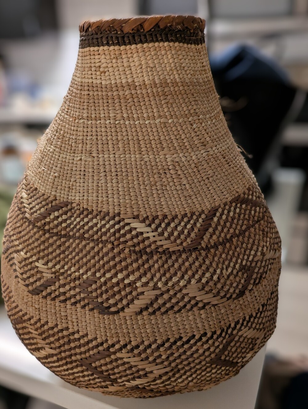 Handmade Woven Basket Bag - From Africa